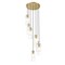 Z-Lite Alton Chandelier, 7-Light, 18 In.W x 14.25 In.H, Modern Gold/Clear+Frosted 824P-7R-MGLD - alternate 4